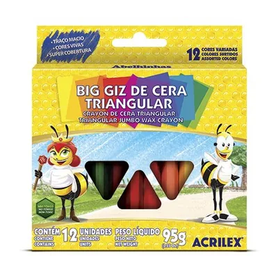 Giz de cera 12 cores
